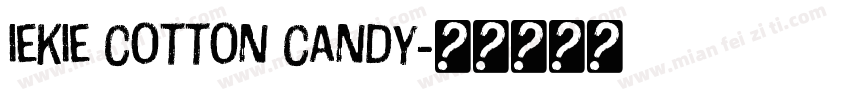iekie Cotton Candy字体转换